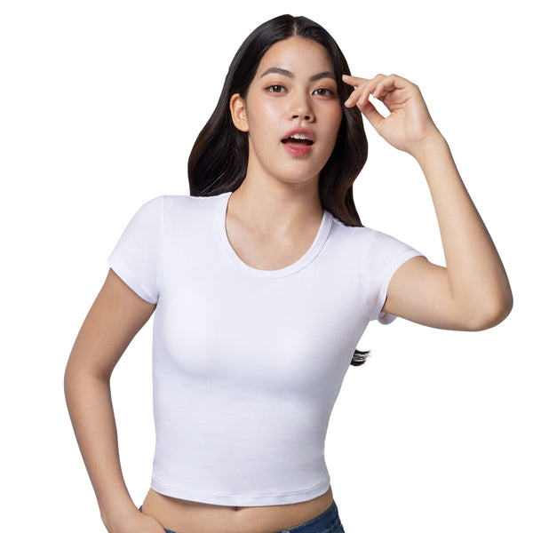 Wacoal เสื้อยืดแขนสั้นเสริมบรา Bra Top รุ่น WH4A15 Wacoal