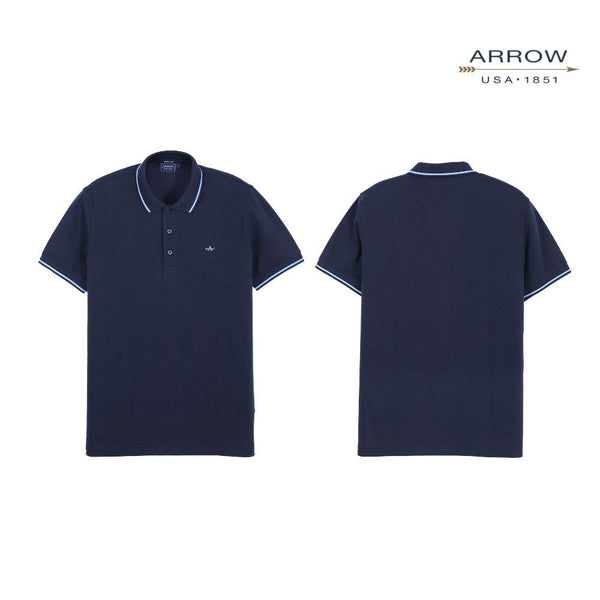 ARROW POLO เสื้อโปโลสีพื้น ปกทอขลิบ แขนรัดขลิบ ไม่มีกระเป๋า ทรง MODERN SMART มี 5 สีให้เลือก รหัส MPCM881A6 ICCSHOPPING