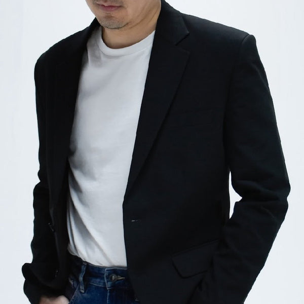 era-won เสื้อสูท ทรงเข้ารูป รุ่น MONOTONE BREASTED SUITS สี Black