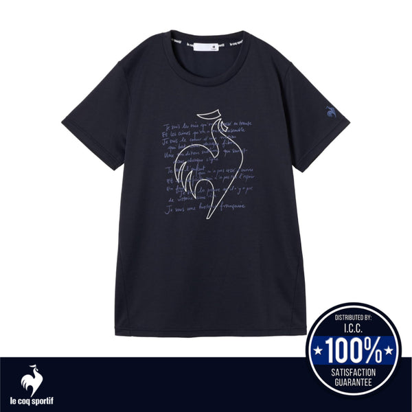 Le Coq Sportif เสื้อยืดแขนสั้นผู้หญิง รุ่น Sweat Guard (เสื้อออกกำลังกาย,ลดคราบเหงื่อ ,แฟชั่นสปอร์ต) Le Coq Sportif