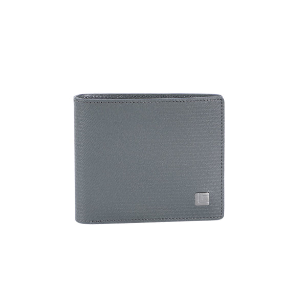 Guy Laroche กระเป๋าสตางค์หนัง พับสั้น 8 การ์ด สีเทา รุ่น MGW07318W5GYS ICCSHOPPING