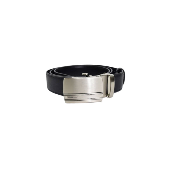ARROW เข็มขัดผู้ชาย หัวออโต้ล็อค  Auto Belt (หนังวัวแท้จากอิตาลี) สีดำ รุ่น MYCB617 ICCSHOPPING
