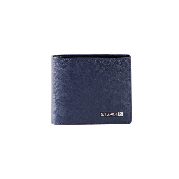 Guy Laroche กระเป๋าสตางค์หนังอัดลายซาเฟียโน่ 16 การ์ด สีกรมท่า (BW32213R6NVS1) ICCSHOPPING