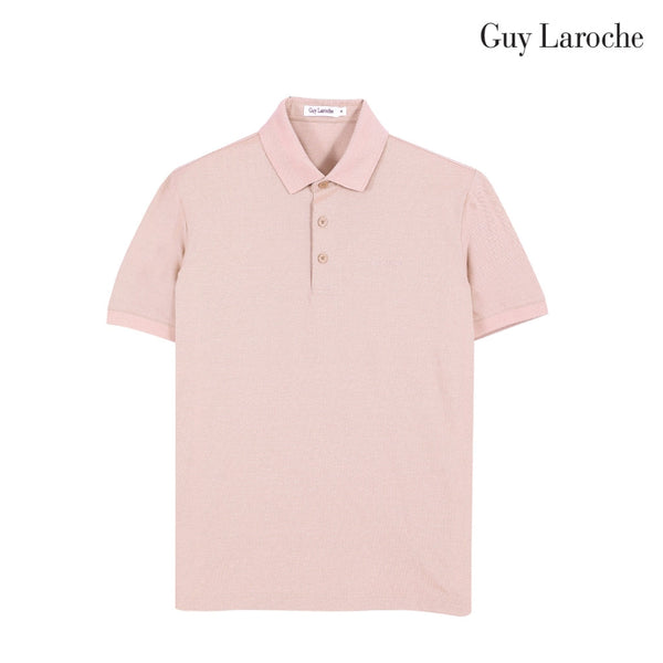 Guy Laroche เสื้อโปโลแขนสั้น สีส้ม เนื้อผ้า Cotton Polyester Spandex ทรง Slim Fit รุ่น BKL6303S6OR
