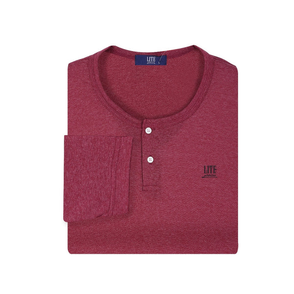 ARROW LITE T-SHIRT สาปโปโลแขนยาว สีแดง ใส่แล้วเย็นสบาย ไร้ตะเข็บข้าง ICCSHOPPING