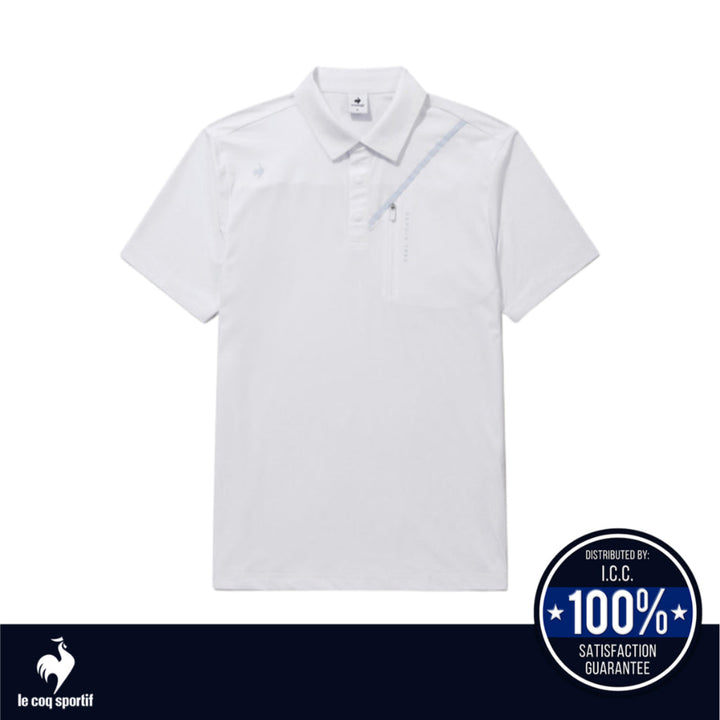 Le Coq Sportif Golf เสื้อโปโลกอล์ฟผู้ชาย แขนสั้น (เสื้อกอล์ฟ, เสื้อแขนสั้นผู้ชาย, เสื้อกันแดดกอล์ฟ) ICCSHOPPING