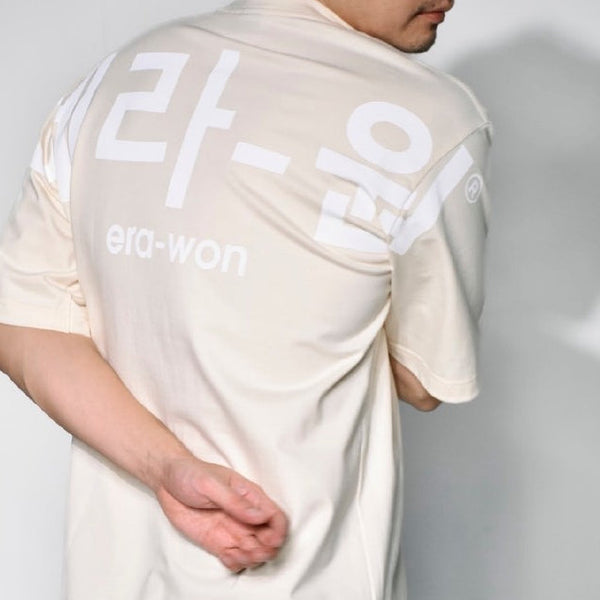 era-won เสื้อ T-Shirt Oversize Screen สี สกรีนขาว ICCSHOPPING