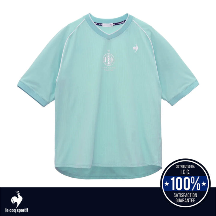 le coq sportif เสื้อฟุตบอลแขนสั้น(leclubdeLCS,Football,Sportswear,FranceStyle,เสื้อกีฬาแฟชั่นผู้ชาย) Le Coq Sportif