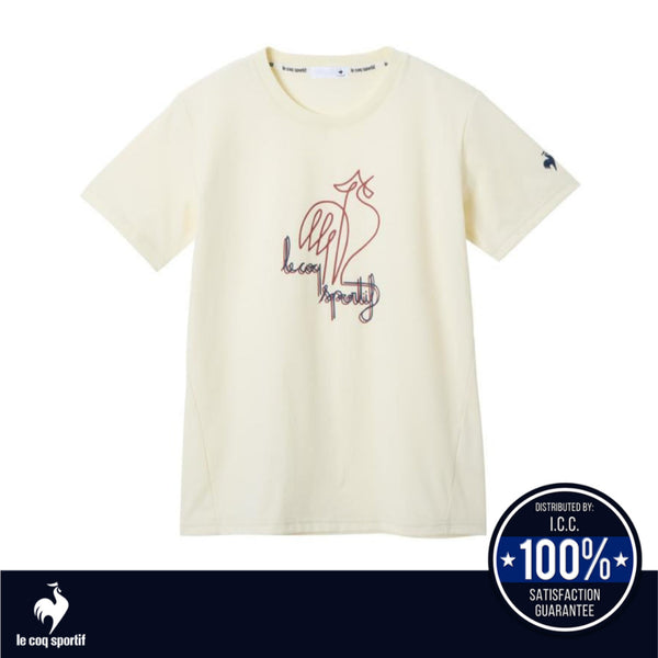 Le Coq Sportif เสื้อยืดแขนสั้นผู้หญิง รุ่น Sunscreen NIR (เสื้อผู้หญิง ,UVProtection ,แฟชั่นสปอร์ต)
