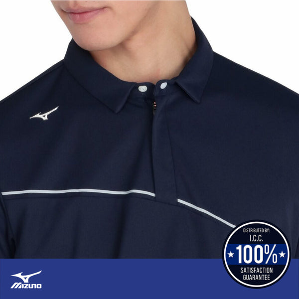มิซูโน่ กอล์ฟ (MIZUNO GOLF) Ice Touch Solar Cut เสื้อกอล์ฟแขนสั้นซิปหน้าสำหรับผู้ชาย ICCSHOPPING