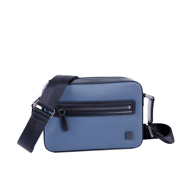 Guy Laroche กระเป๋าสะพายCROSSBODY หนังอัดลายลูกผูก สีกรมท่า (MGC0431CS6NVS)
