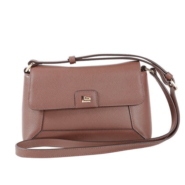 Guy Laroche กระเป๋าหนังสายสะพายยาว สีน้ำตาล รุ่น AGH0921CS6BRM
