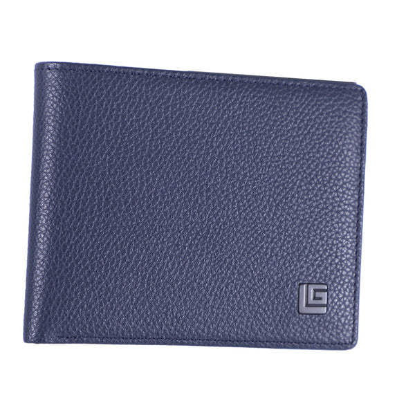 Guy Laroche กระเป๋าสตางค์หนังอัดลายลิ้นจี่ 6 การ์ด สีกรมท่า รุ่น MGW04816R6NVS