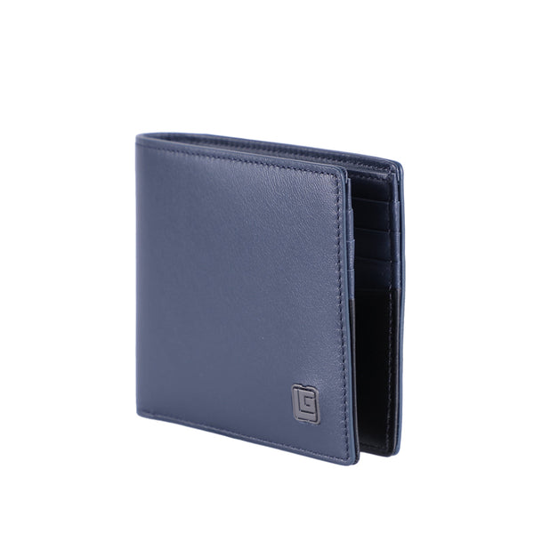Guy Laroche กระเป๋าสตางค์ผู้ชาย หนังนิ่ม 8 การ์ด สีกรมท่า รุ่น BW11811S6NVS1 Guy Laroche