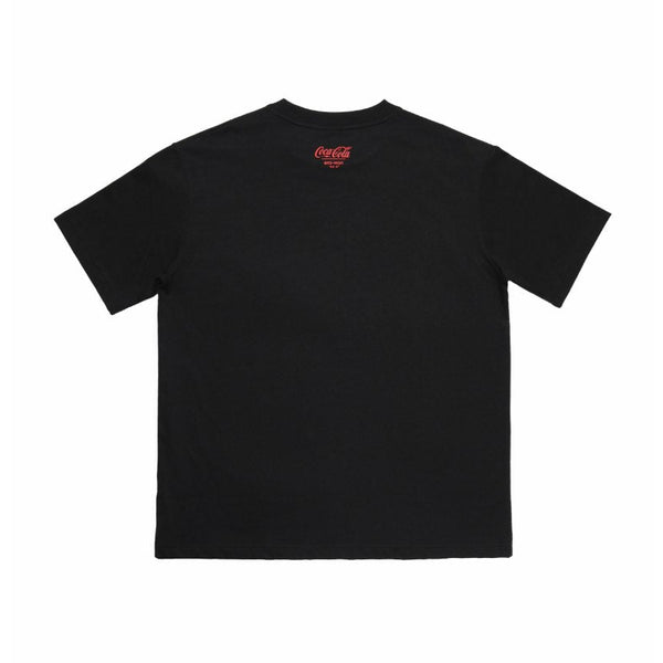 T-Shirt Oversized era-won เสื้อยืดเอราวอนโอเวอร์ไซส์แขนสั้น สำหรับคุณผู้ชาย สกรีน x Coca Cola สี ดำ ICCSHOPPING