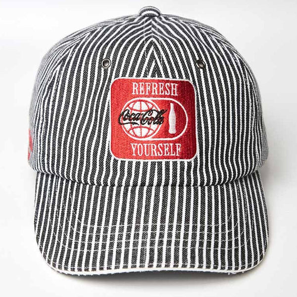 Coca Cola Baseball Cap era-won สำหรับคุณผู้ชาย และ คุณผู้หญิง สียีนส์ลายขาว ICCSHOPPING