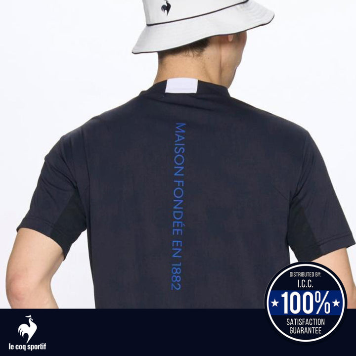 Le Coq Sportif Golf เสื้อกอล์ฟแขนสั้น คอตั้ง ผู้ชาย ICCSHOPPING