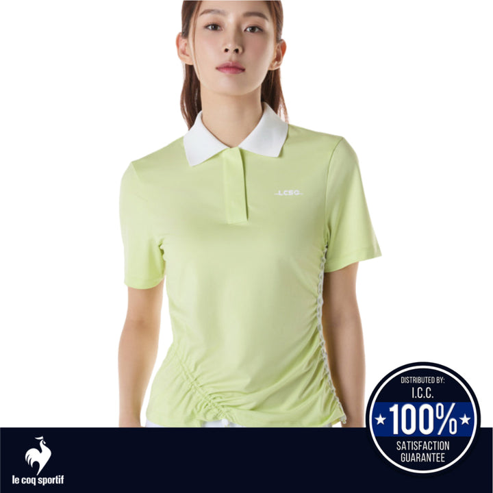 Le Coq Sportif Golf เสื้อโปโลผู้หญิง แขนสั้น (เสื้อกอล์ฟ, เสื้อแขนสั้นผู้หญิง, เสื้อกันแดดกอล์ฟ) ICCSHOPPING