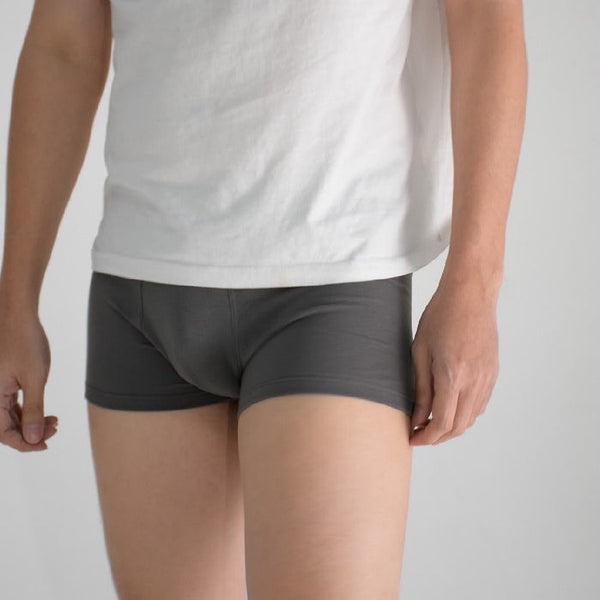era-won กางเกงในไข่สะอาด Zinc Plus Anti-bacteria Underwear ทรง trunk สี GREY 2 ชิ้น ICCSHOPPING