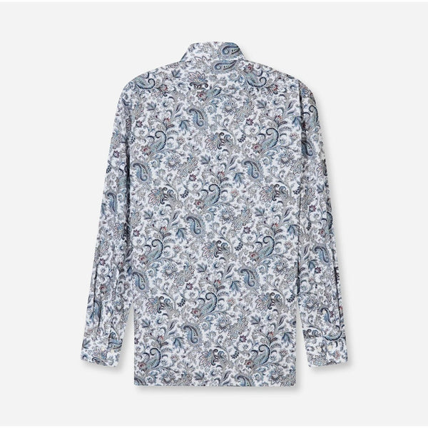 OLYMP LUXOR SHIRT เสื้อเชิ้ตผู้ชายแขนยาว ทรงตรง  Modern Fit ลายกราฟิก SPRI26 ICCSHOPPING
