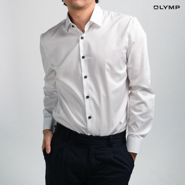 OLYMP Level Five Shirt เสื้อเชิ้ตชาย ทรงพอดีตัว มีให้เลือกหลายสี ยืดหยุ่นได้ดี รีดง่าย  เสื้อเชิ้ตทำงาน เสือ้เชิ้ตผู้ชาย ICCSHOPPING