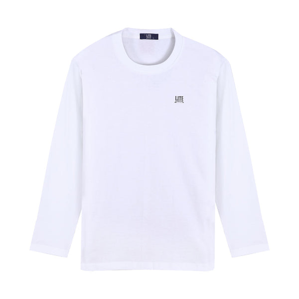 ARROW LITE T-SHIRT คอกลมแขนยาวผ้า Cotton สีขาว