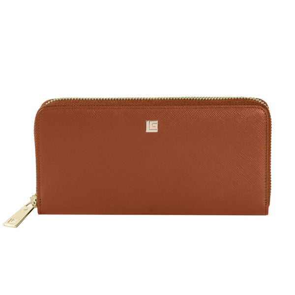 Guy Laroche กระเป๋าสตางค์ผู้หญิง กระเป๋าหนัง ซิปรอบยาว สีส้ม รุ่น AGP0863ZS6ORL ICCSHOPPING