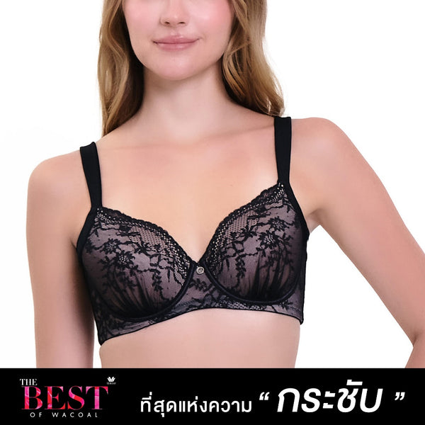 Wacoal Curve Diva บรามีโครงเก็บกระชับ สาวคัพใหญ่ รุ่น WB7995 / WQ1866