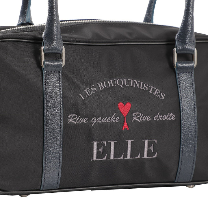 ELLE กระเป๋าสะพาย รุ่น PARIS STORY ทรง PILLOW BAG ทรงหมอน ผ้าไนลอนสีดำ EWH822 ICCSHOPPING