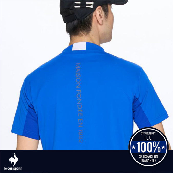 Le Coq Sportif Golf เสื้อกอล์ฟแขนสั้น คอตั้ง ผู้ชาย ICCSHOPPING