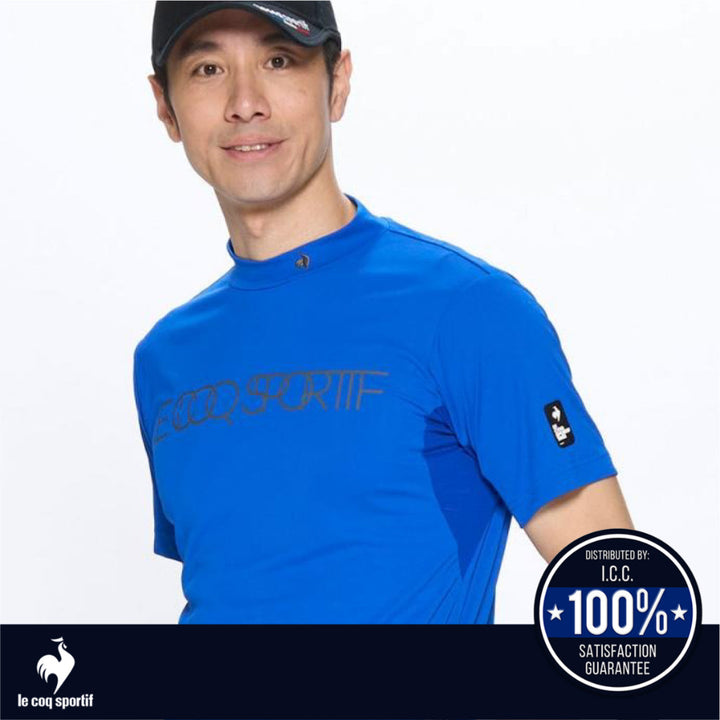 Le Coq Sportif Golf เสื้อกอล์ฟแขนสั้น คอตั้ง ผู้ชาย ICCSHOPPING