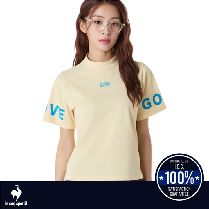 Le Coq Sportif Golf เสื้อยืดคอกลมผู้หญิง แขนสั้น ICCSHOPPING