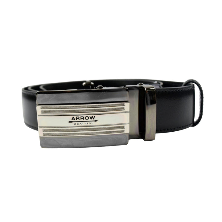 ARROW  เข็มขัดหัวAuto Belt (หนังวัวแท้) สีดำ รุ่น MYCB605 ICCSHOPPING