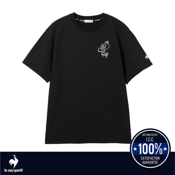 Le Coq Sportif เสื้อยืดกราฟิกแขนสั้น รุ่น Helanca Sunscreen NIR  (เสื้อกันแดด ,แฟชั่นสปอร์ต)