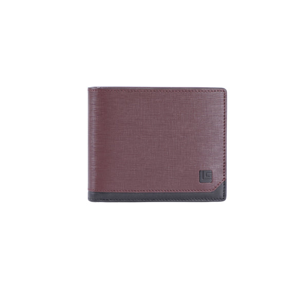 Guy Laroche กระเป๋าสตางค์หนังอัดลาย มีชิ้นเครดิต สีแดง รุ่น MGW0712MW5MRS