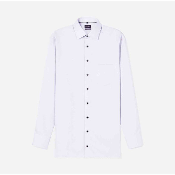 OLYMP LUXOR SHIRT เสื้อเชิ้ตผู้ชายแขนยาว ทรงตรง  Modern Fit สีขาว เสื้อเชิ้ตทำงาน เสื้อเชิ้ตแขนยาว SPRI26