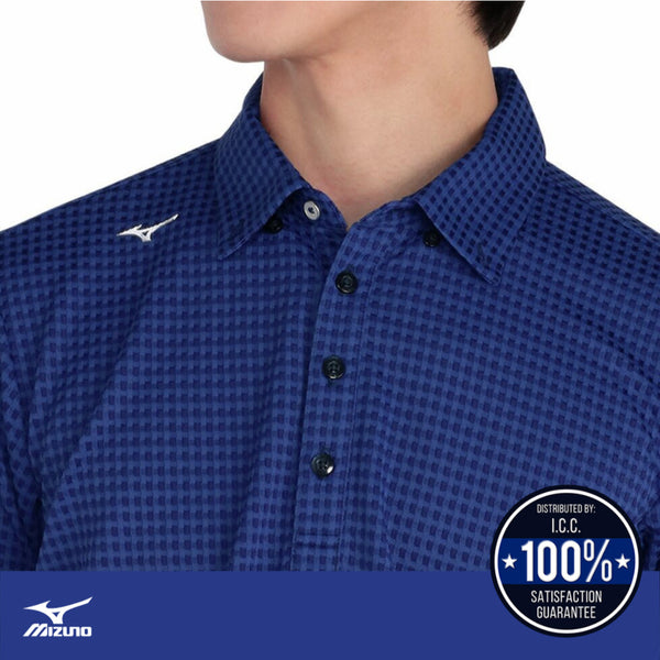 มิซูโน่ กอล์ฟ (MIZUNO GOLF) เสื้อเชิ้ตแขนสั้นลายสก็อต