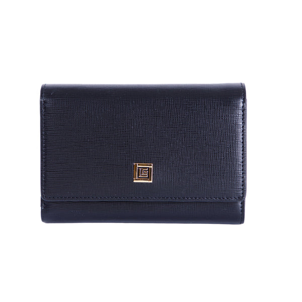 Guy Laroche กระเป๋าสตางค์ผู้หญิง สามพับกลาง สีดำ รุ่น AGP05323S5BLM ICCSHOPPING