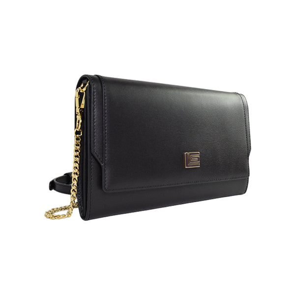 Guy Laroche กระเป๋าสะพาย หนังอัดลายแข็ง สีดำ รุ่น AGP1061KS6BLS ICCSHOPPING