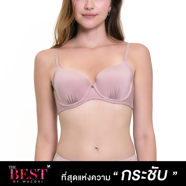 Wacoal Curve Diva บรามีโครงเก็บกระชับ สาวคัพใหญ่ รุ่น WB7990 / WQ1865