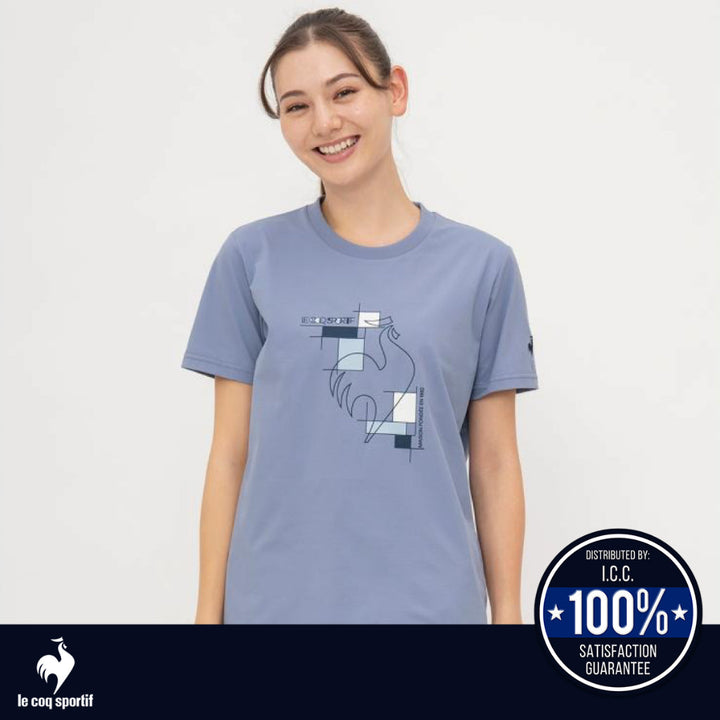 Le Coq Sportif เสื้อยืดแขนสั้น Helanca Sunscreen NIR ICCSHOPPING