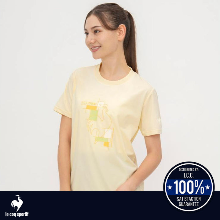 Le Coq Sportif เสื้อยืดแขนสั้น Helanca Sunscreen NIR ICCSHOPPING
