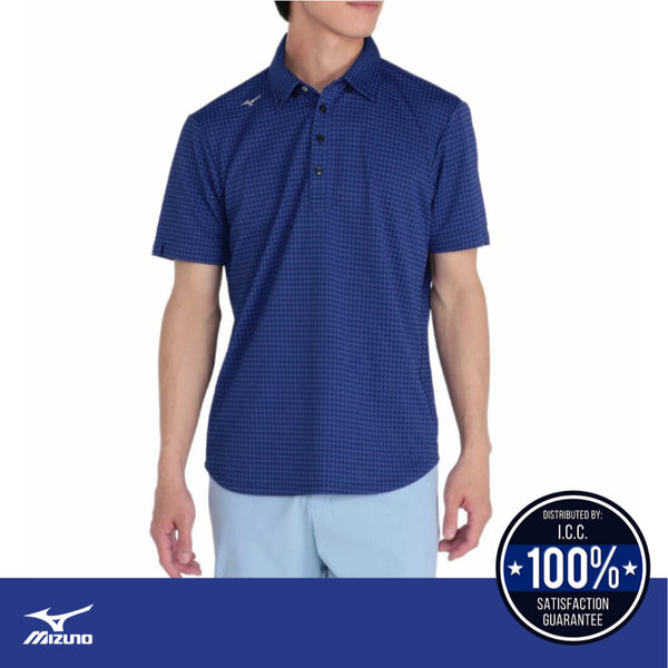 มิซูโน่ กอล์ฟ (MIZUNO GOLF) เสื้อเชิ้ตแขนสั้นลายสก็อต ICCSHOPPING