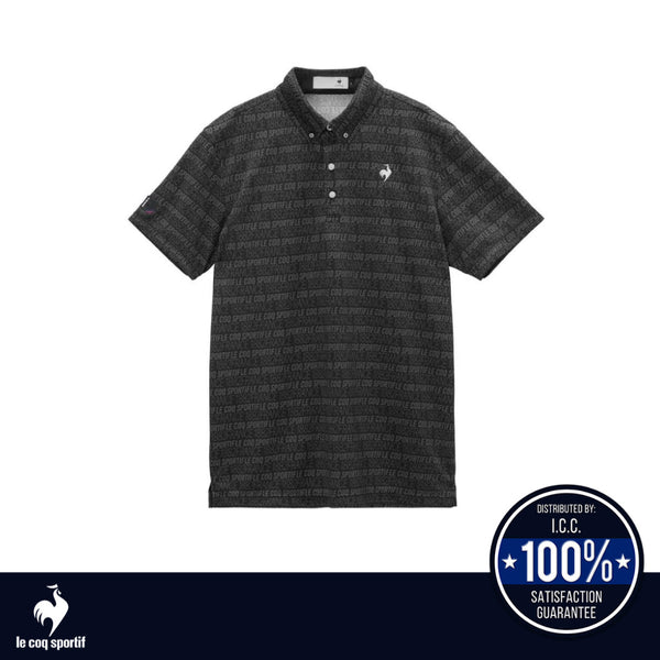 LE COQ SPORTIF GOLF เสื้อกอล์ฟแขนสั้นลายทางผู้ชาย