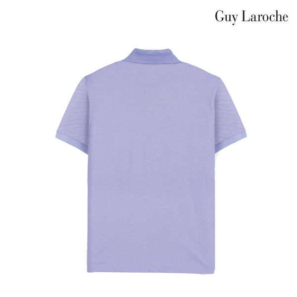Guy Laroche เสื้อโปโลแขนสั้น สีม่วง เนื้อผ้า Cotton Polyester Spandex ทรง Slim Fit รุ่น BKL6303S6VI Guy Laroche