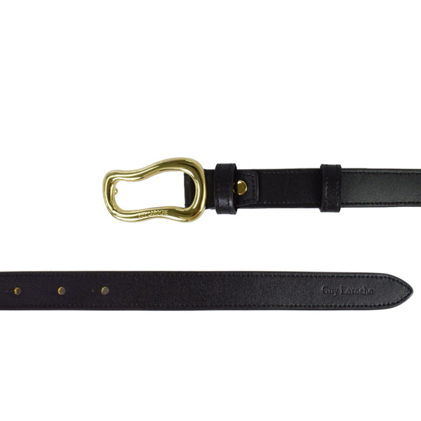 Guy Laroche เข็มขัดหนังผู้หญิง หัวหมุด สีน้ำตาล รุ่น AGB0014TW6BR38