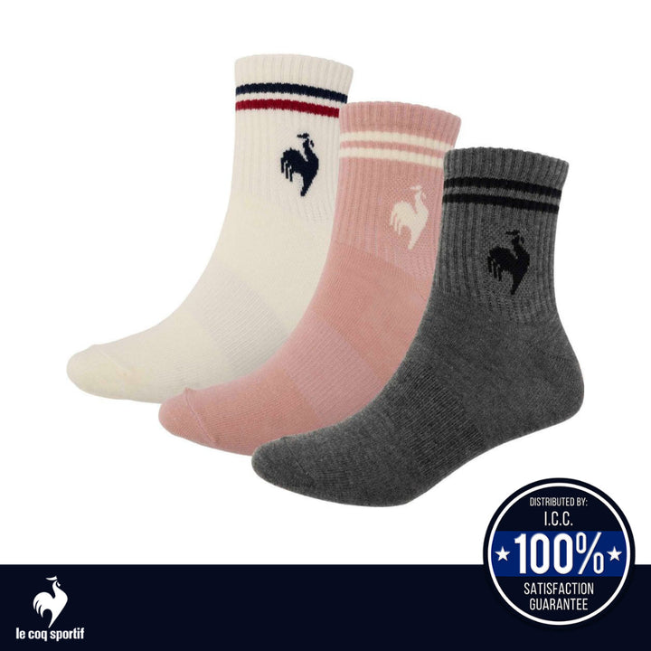 Le Coq Sportif ถุงเท้าสั้นแพ็ค 3 คู่ (sock, sport) ICCSHOPPING