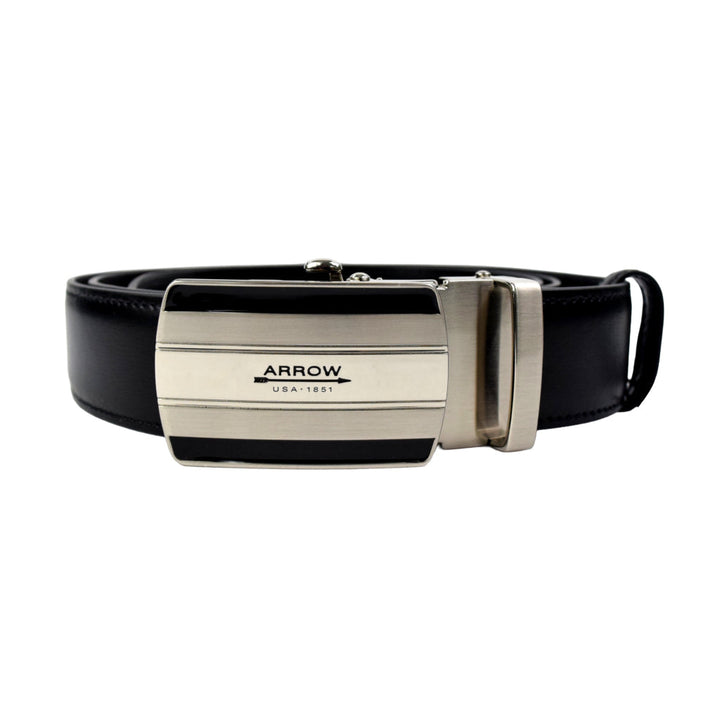 ARROW  เข็มขัดหัวAuto Belt (หนังวัวแท้) สีดำ รุ่น MYCB604 ICCSHOPPING