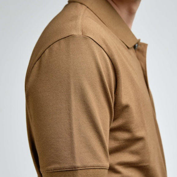 era-won เสื้อโปโลแขนสั้น ทรงสลิม Polo Shirt สี Chocolate Fudge-Draft ICCSHOPPING