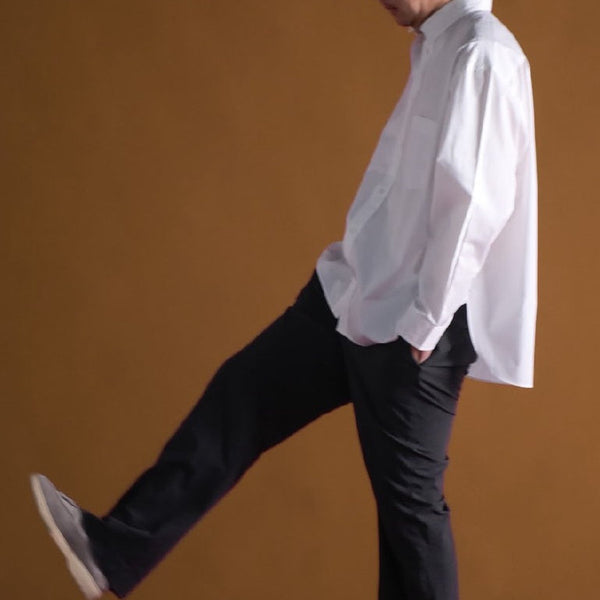 era-won เสื้อเชิ้ตคอปก แขนยาว ทรง Oversize รุ่น SHIRT Oversize สี White ICCSHOPPING